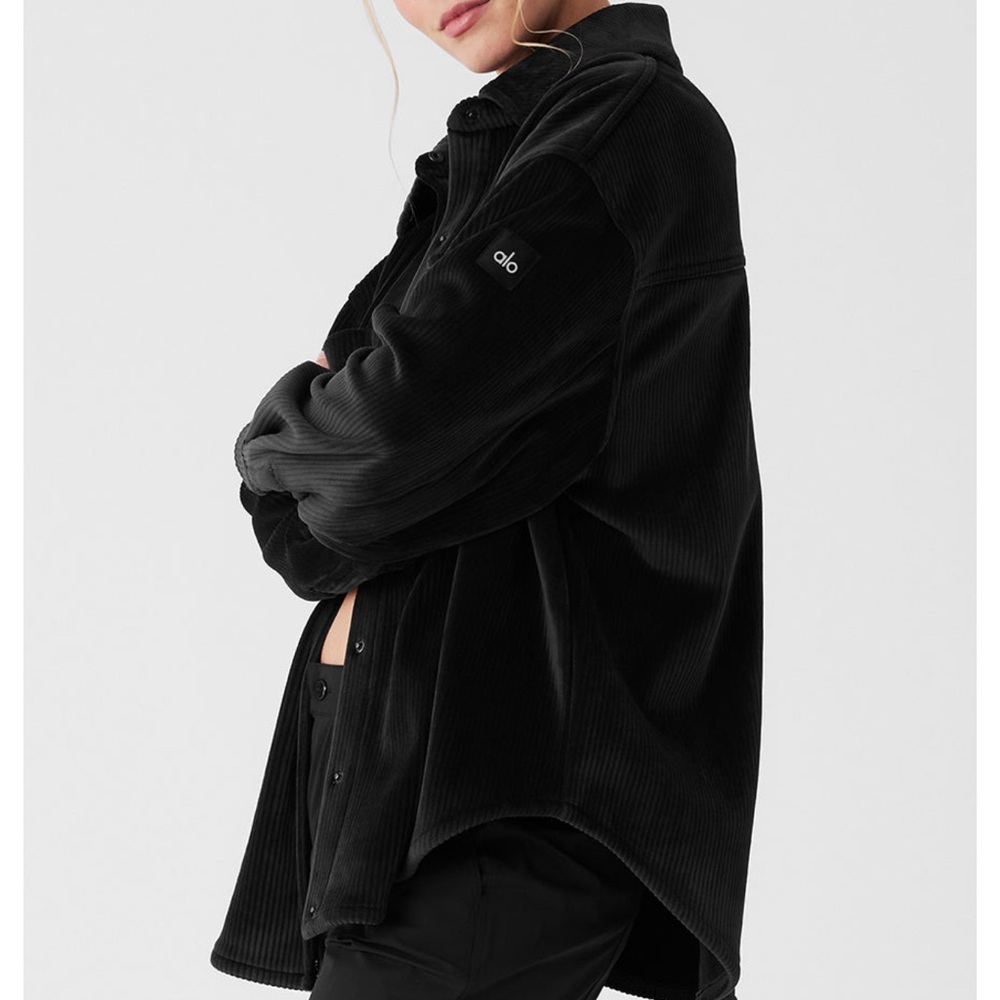 ALO Yoga The Ribbed Velour Mountain Side Shacket